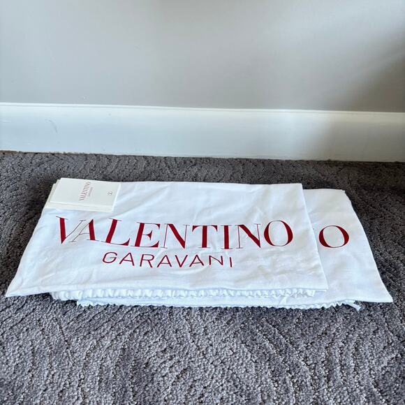 Valentino Garavani Roman Stud Combat Boots White Leather Chelsea Ankle Size 37 - Picture 16 of 16